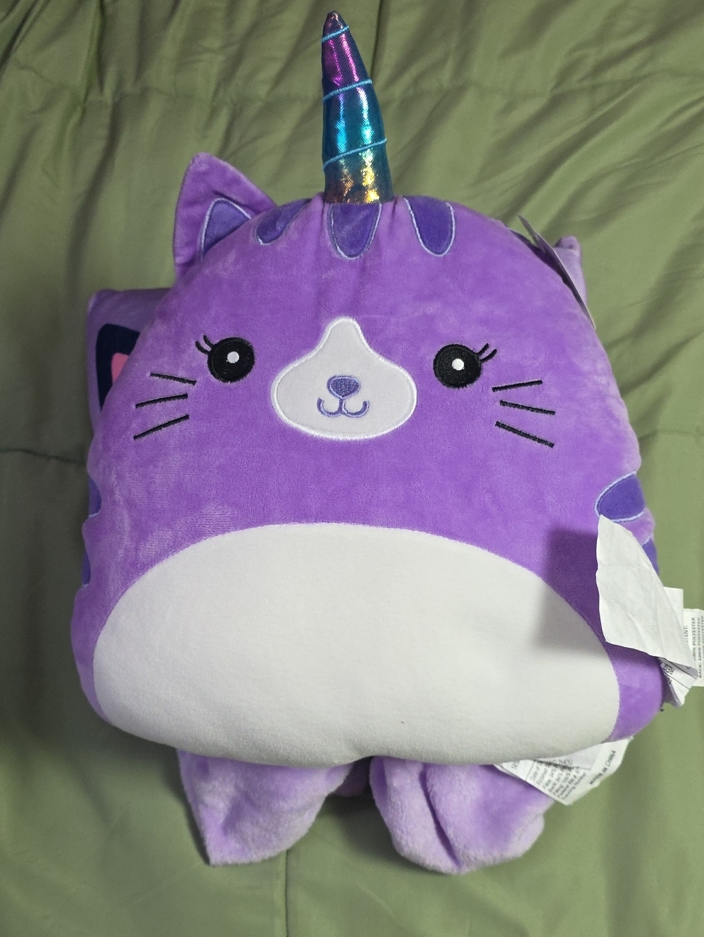 Comfort Bay Purple Cat Unicorn Plush Kids 3pc Set